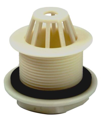 202207 PEERLESS Urinal Waste Plastic Domed Top 1.1_2inch Solid 45mm Tail (plastic backnut)