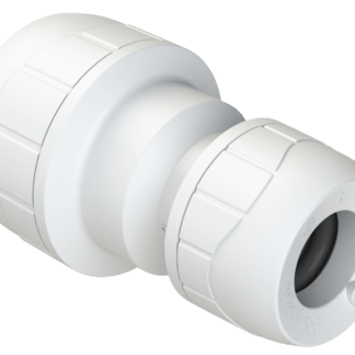 400285 POLYPLUMB Enhanced Reducing Coupler White 22mm x 10mm _ 22mm x 15mm _ PB582210EW