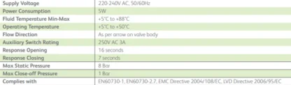 384030 ESi Heating Controls 2-Zone Motorised Zone Valve ESZV222LM V40433 Honeywell Replacement Technical Specs