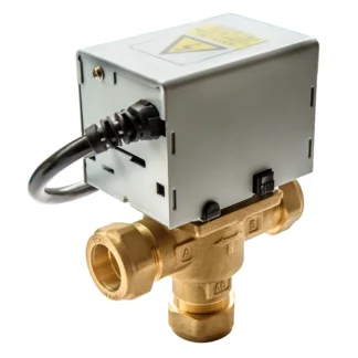 384033 ESi Heating Controls 3-Port Motorised Zone Valve ESZV223LM V4073 Honeywell Altenative