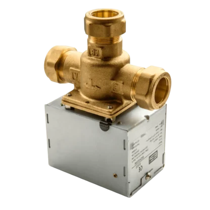 384033 ESi Heating Controls 3-Zone Motorised Zone Valve ESZV223LM Upsidedown