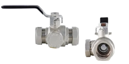381965 TESLA Heat Pump Lever Ball Valve with Filter 28mm
