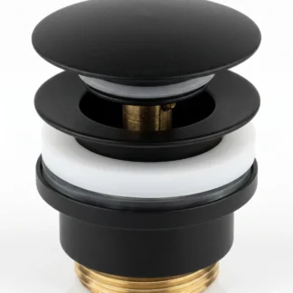 PEERLESS Universal Basin Waste Mushroom Clicker Plug 1.1/4" Matt Black MB