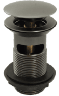 PEERLESS Basin Waste Mushroom Clicker Plug – Slotted 1.1/4″ Gun Metal GM