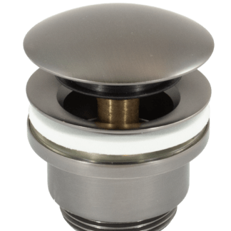 PEERLESS Universal Basin Waste Mushroom Clicker Plug 1.1_4 Inch Gun Metal GM