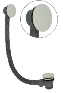 205415 Contemporary Mushroom Clicker Bath Waste 1 1_2 Inch - Gun Metal