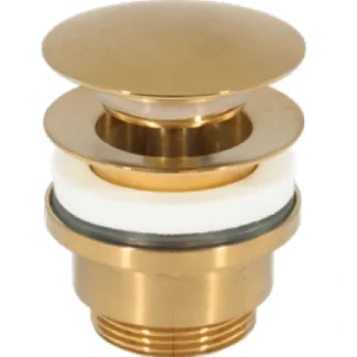 205610 - Universal Mushroom Clicker Basin Waste 1.1/4" - Brushed Brass