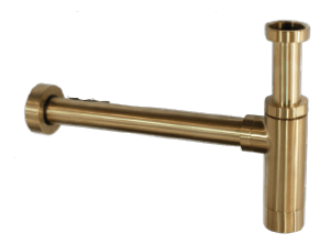 205605 PEERLESS Bottle Trap Brass Modern Style 300mm Pipe 1.1/4″ Brushed Brass BB