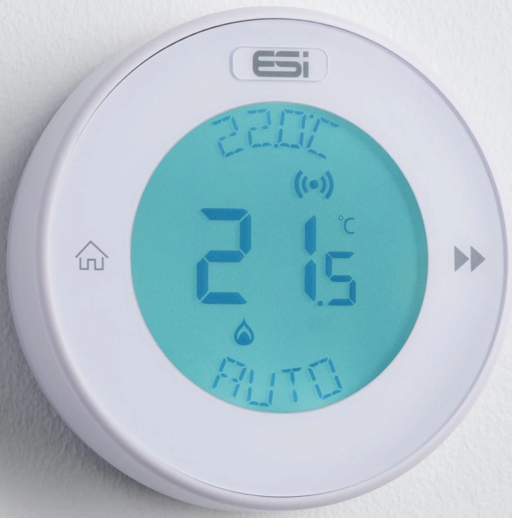 ESi Wired Programmable Room Thermostats 384053 ESI White CIRRUS - ESRTP8