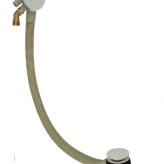 PEERLESS Bath Filler Waste Clicker Pop Up 1.1/2" (ABS MW overflow face) Matt White