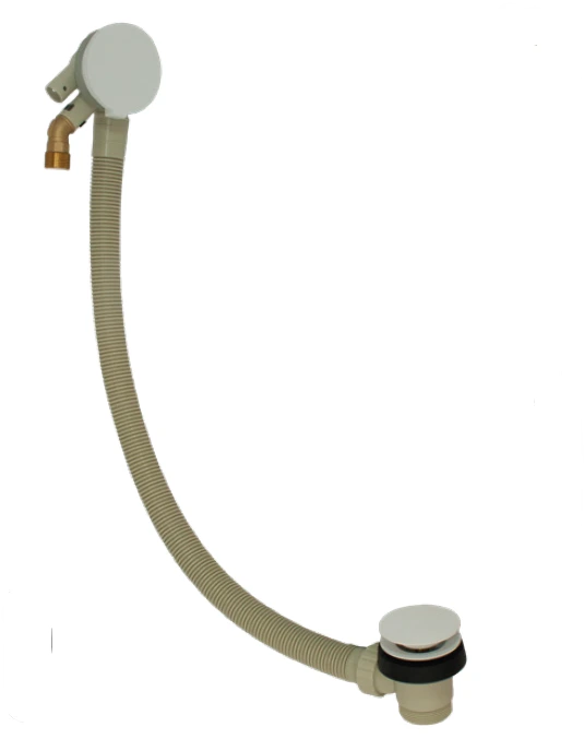 PEERLESS Bath Filler Waste Clicker Pop Up 1.1/2″ (ABS MW overflow face) Matt White PEERLESS Bath Filler Waste Clicker Pop Up 1.1/2" (ABS MW overflow face) Matt White