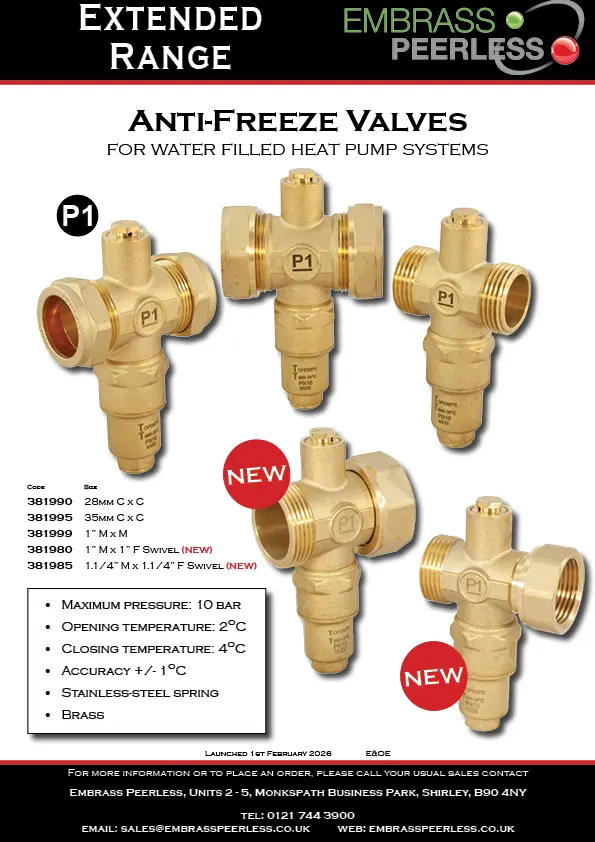 Anti-Freeze Valves February 2026