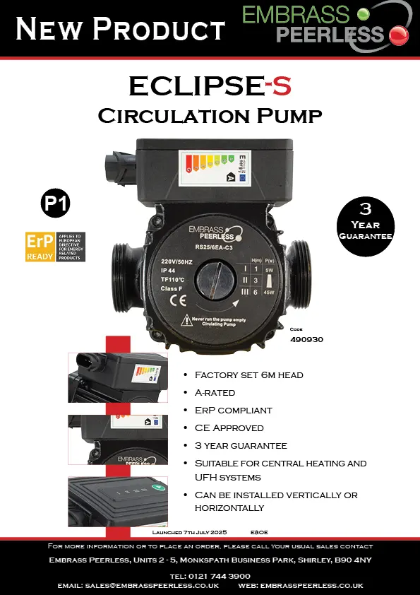 Eclipse S Circulating Pump July 2025