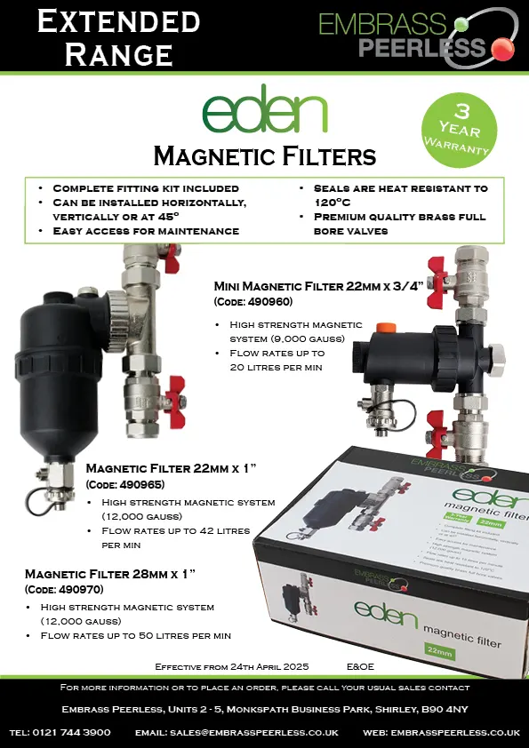 Eden Magnetic Filters April 2025